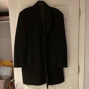 Men's Black Overcoat